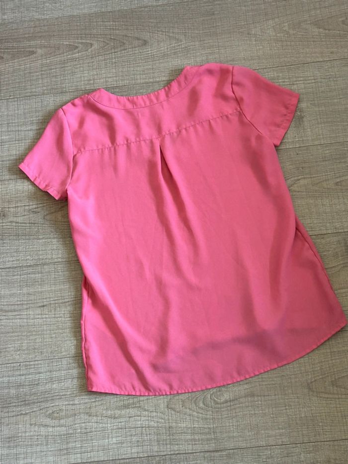 Blouse rose à manches courtes Vila taille S jamais portée - photo numéro 12