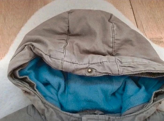 Manteau à capuche kaki Pocopiano 3 - 4 ans - photo numéro 7
