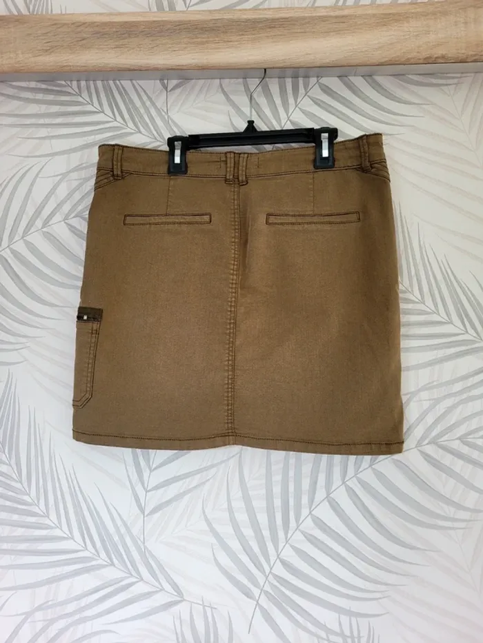 Jupe femme taille 42 kaki cache cache - photo numéro 3