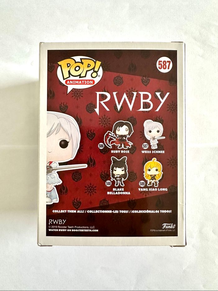 Figurine Funko Pop Weiss Schnee numéro 587 RWBY - photo numéro 3