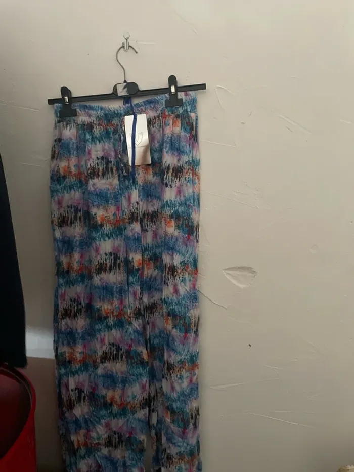 Pantalon fluide multicolore n°
