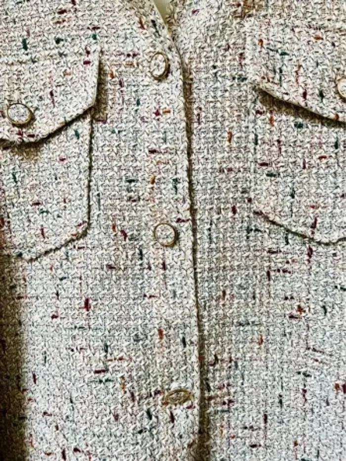 Veste chemise aspect tweed - neuve jamais portée - photo numéro 7