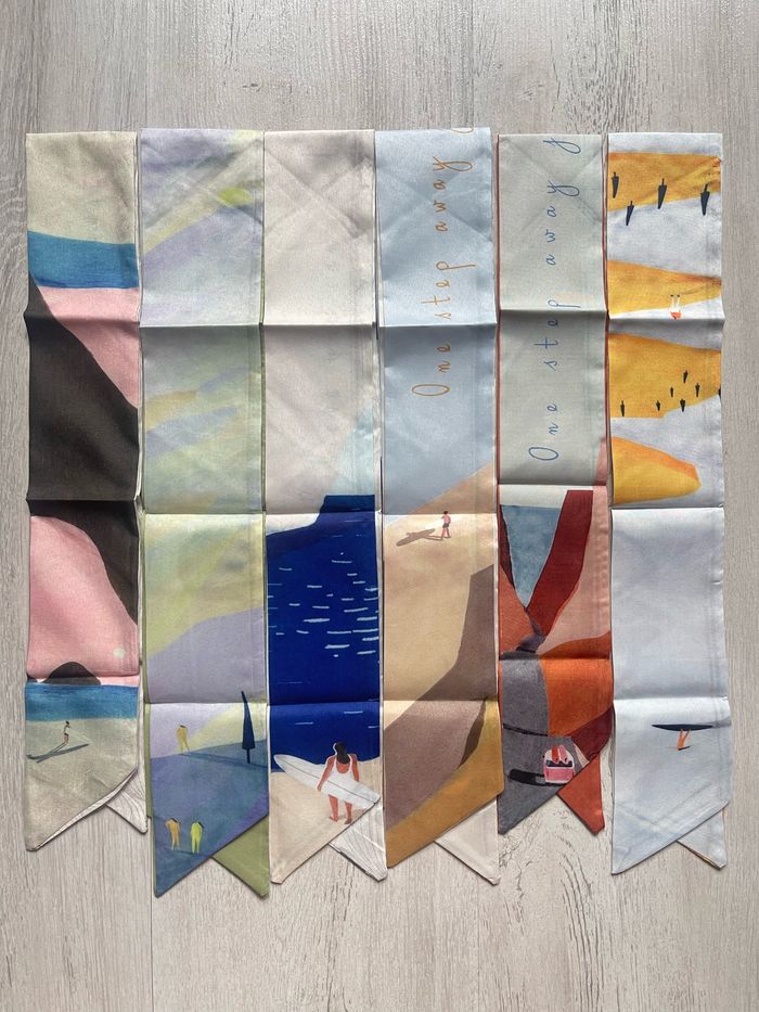 Lot de 6 bandeaux, foulards pour femme et fille - photo numéro 2