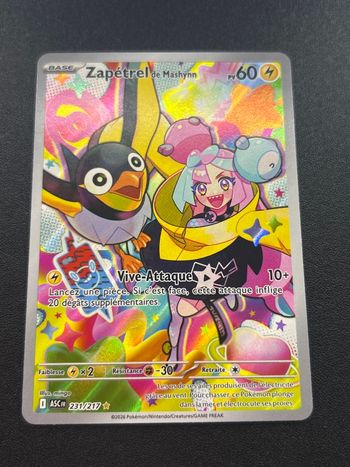 Carte Pokémon Zapetrel de Mashynn 212/217 série Héros Transcendants 