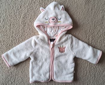 Veste polaire blanche In Extenso taille 1 mois