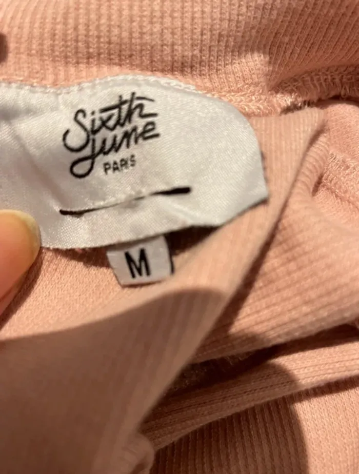 Robe moulante Sixth June rose poudré – taille S – très bon état - photo numéro 7