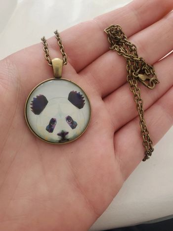 Collier chaîne et panda