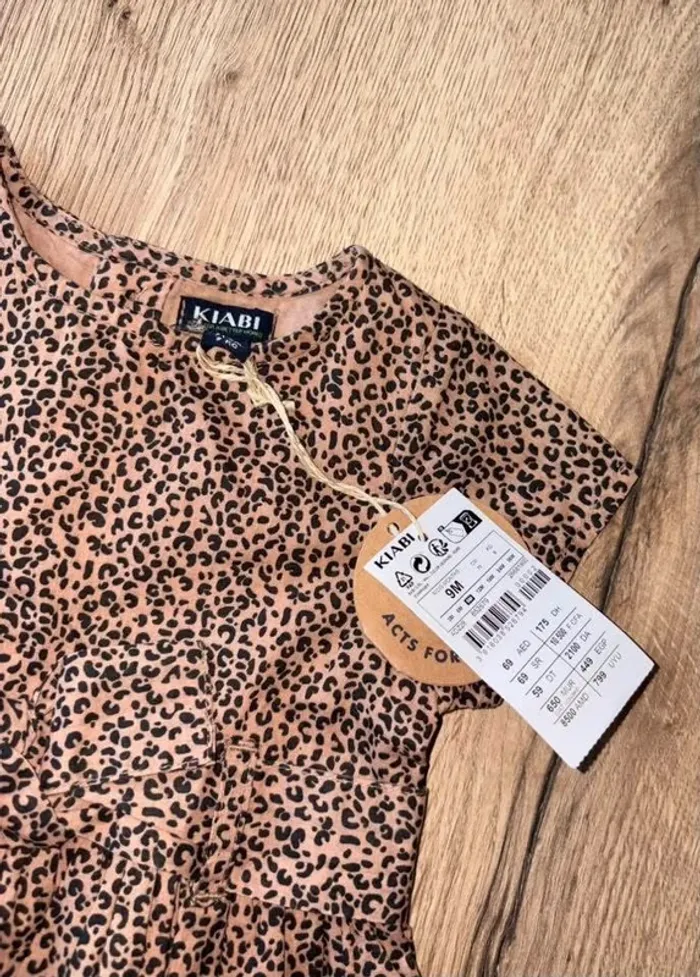 Robe neuve léopard 9 mois - photo numéro 3