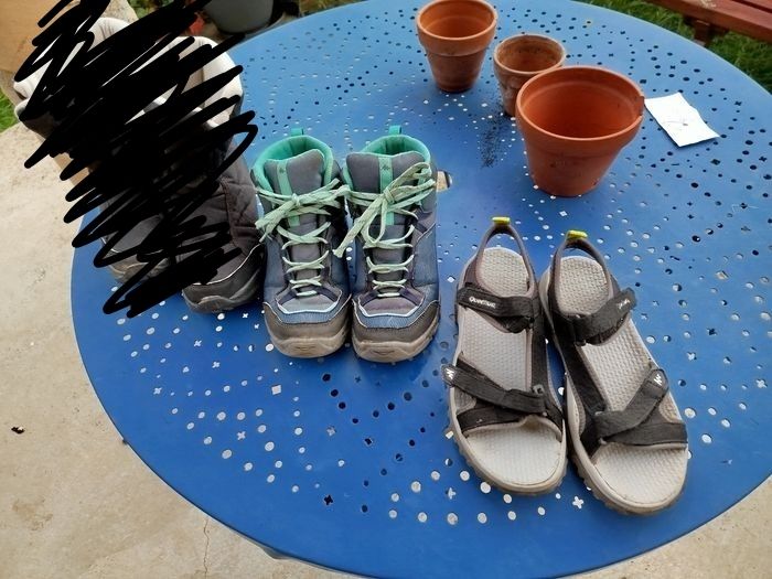 2 paires de chaussures T38