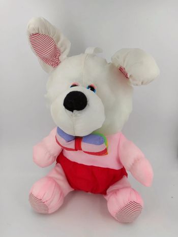 Peluche chien en toile parachute Auchan