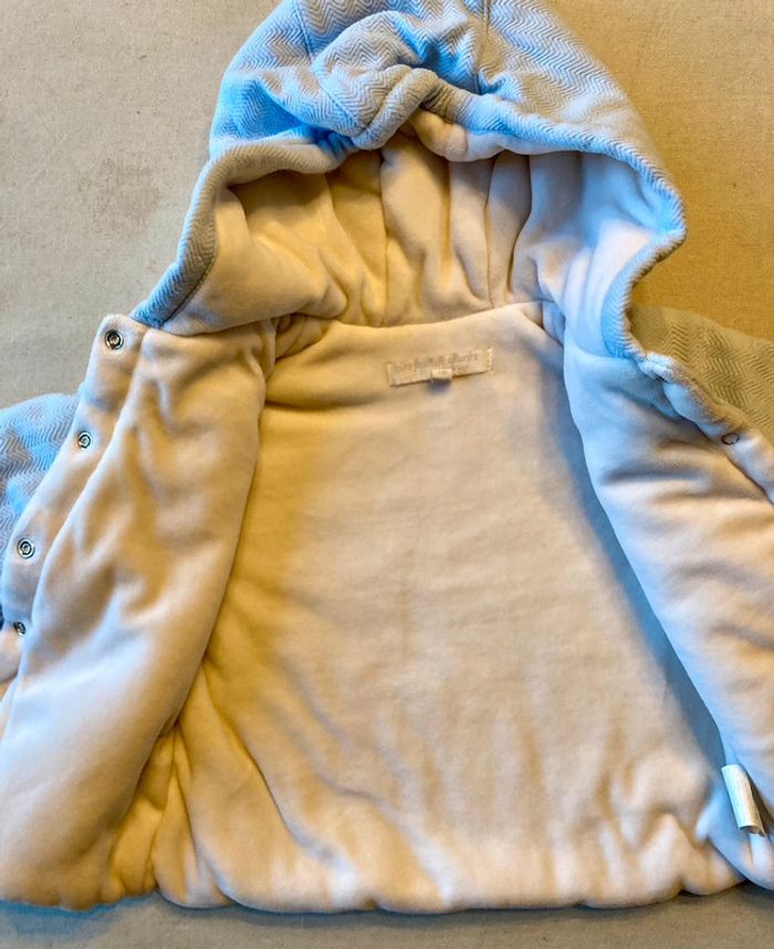 Ensemble veste et combinaison doublée molletonnée 12 mois Petit Boy - photo numéro 6