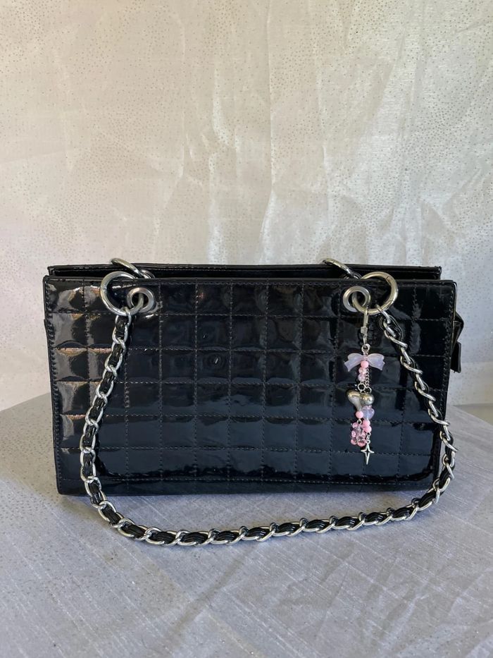 Sac à main noir matelassé – état quasi neuf