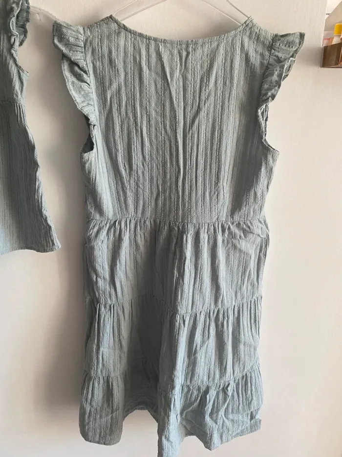 Robe mère fille patpat vert d’eau - photo numéro 5