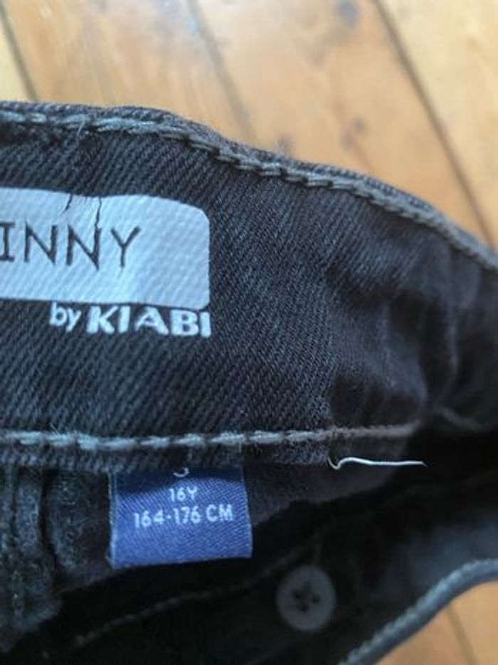Jeans S skinny noir 16 ans by kiabi - photo numéro 3