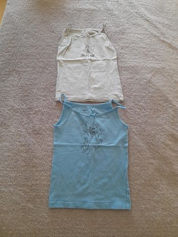 Lot 2 débardeurs fille taille 2-4 ans Lupilu