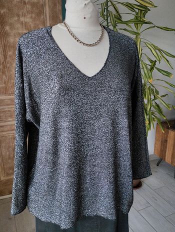 Pull fin argenté 🖤