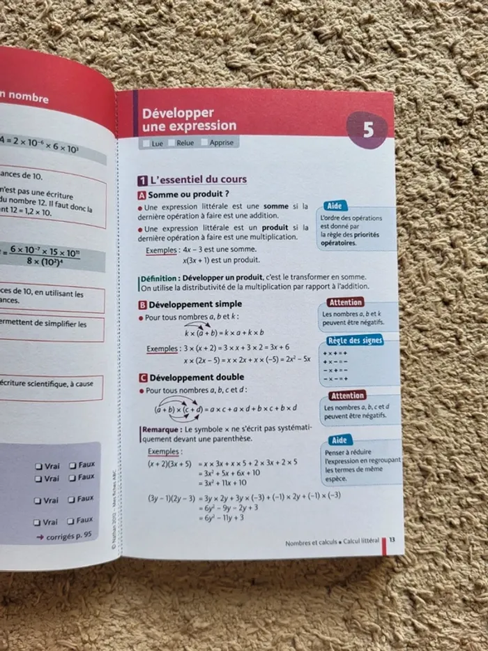 Mes fiches ABC du brevet Neuf - Mathématiques- Nathan - photo numéro 8