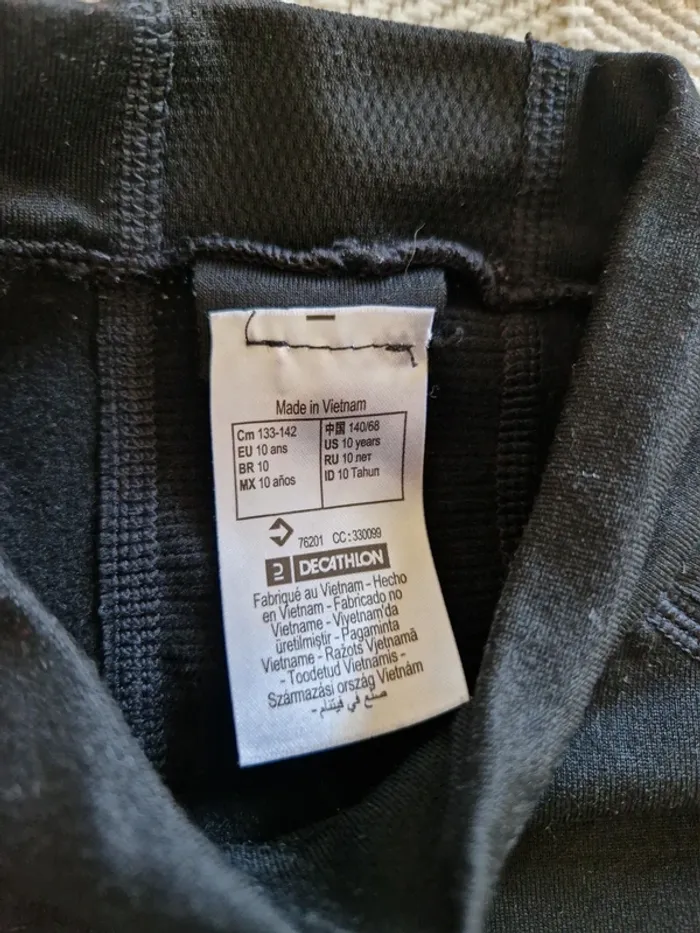 Wedze / Maillot micropolaire 1ère couche de sport ski rando enfant 10 ans - photo numéro 5