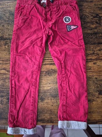 Pantalon  garçon rouge