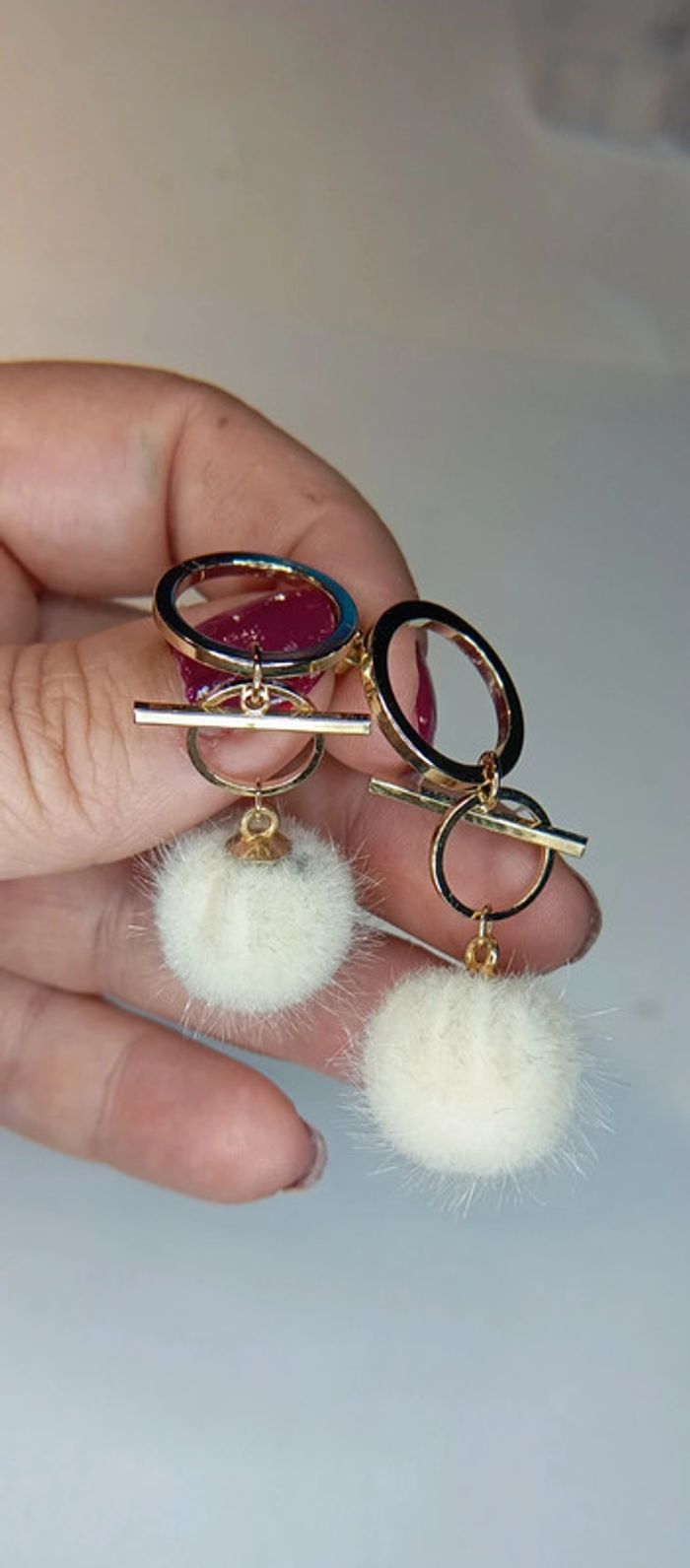 Boucles d'oreilles boule - photo numéro 3