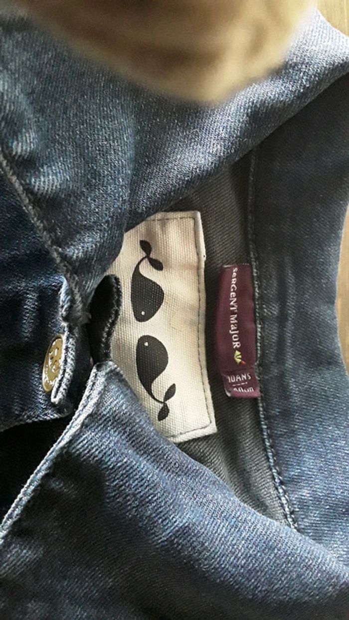 Veste jeans sergent major 10 ans - photo numéro 2