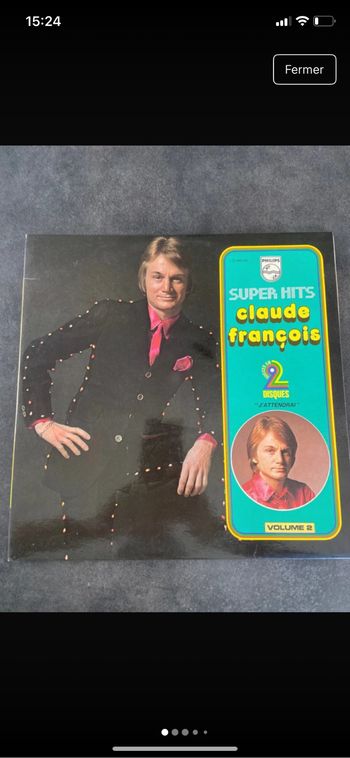 Vinyle 33 tours Super hits Claude François volume 2
