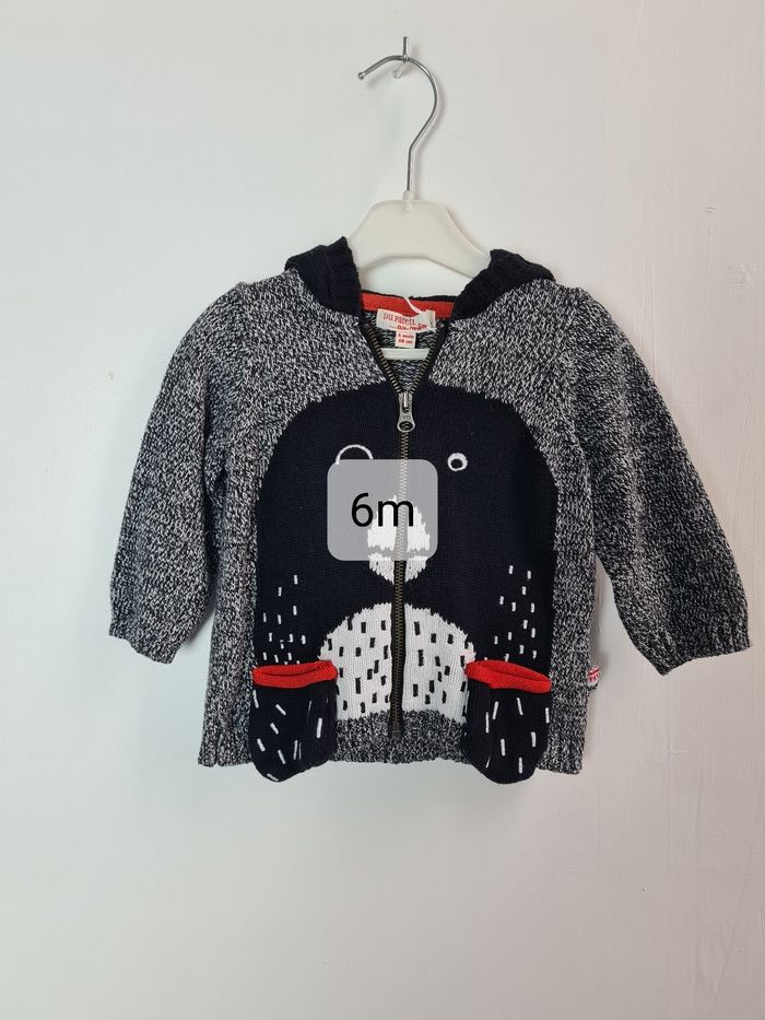 Gilet maille zippé Dpam 6 mois