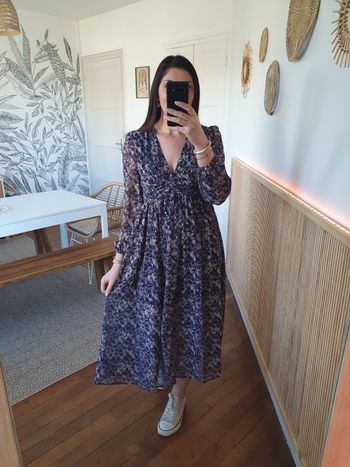 Robe longue Manille bleu marine Taille L