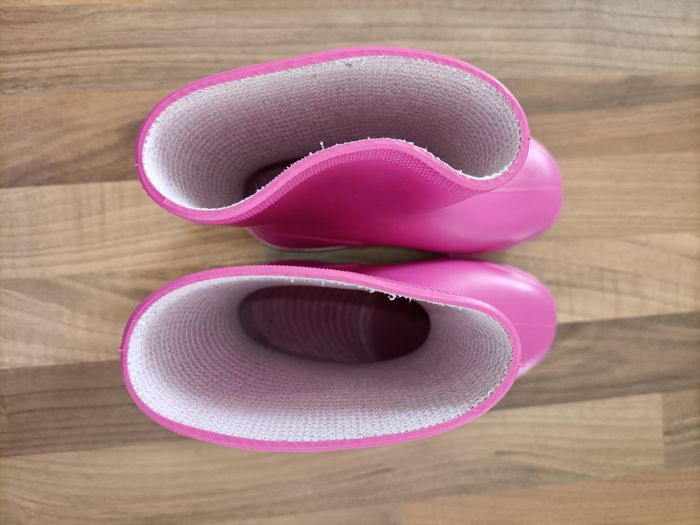 Bottes de pluie Dunlop roses 23 - photo numéro 4