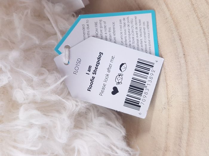 Peluche Jellycat chien de berger very cute Floofie Sheepdog pet - photo numéro 9