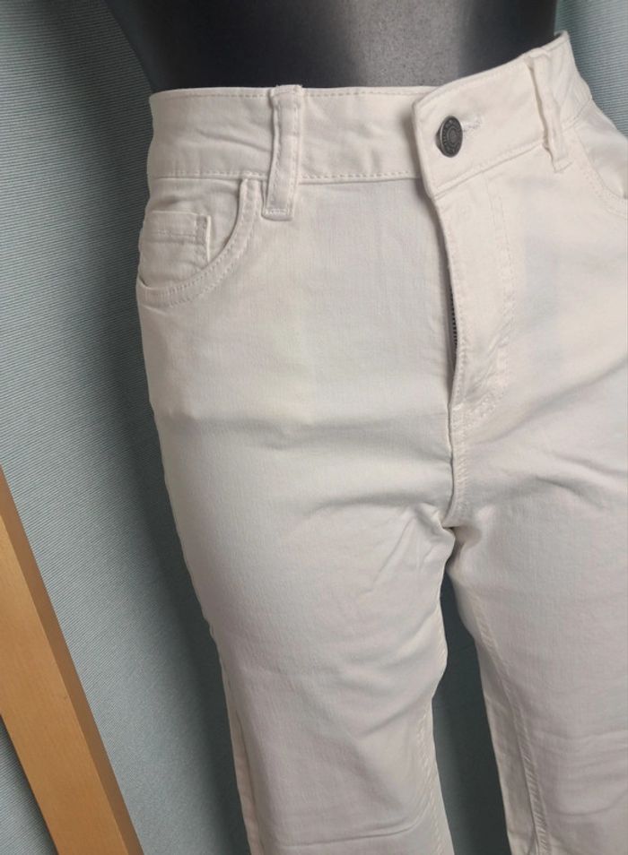 Md'M jean été blanc T.46 taille haute neuf - photo numéro 2