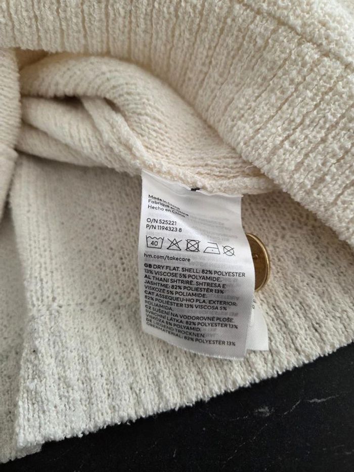 Blazer H&m crème taille L - photo numéro 6