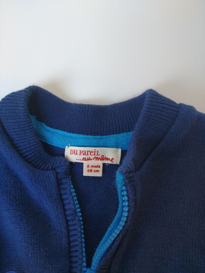 Lot de 2 gilets et un pull sans manche 6 mois - photo numéro 5