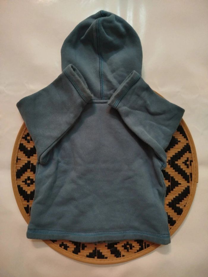 Sweat avec capuche gilet zippé DPAM 6 mois garçon - photo numéro 5