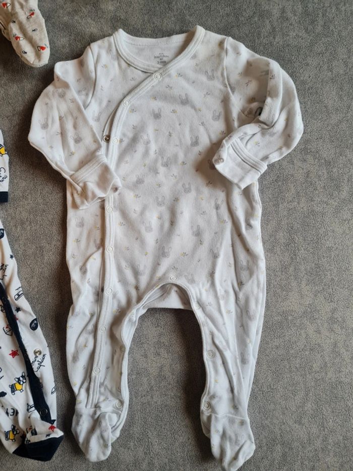 Lot de 3 pyjamas coton 3 mois - photo numéro 4