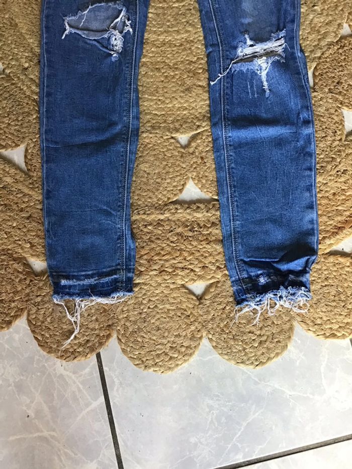 Jeans slim troué de la taille 36 marque Tally Weijl - photo numéro 5