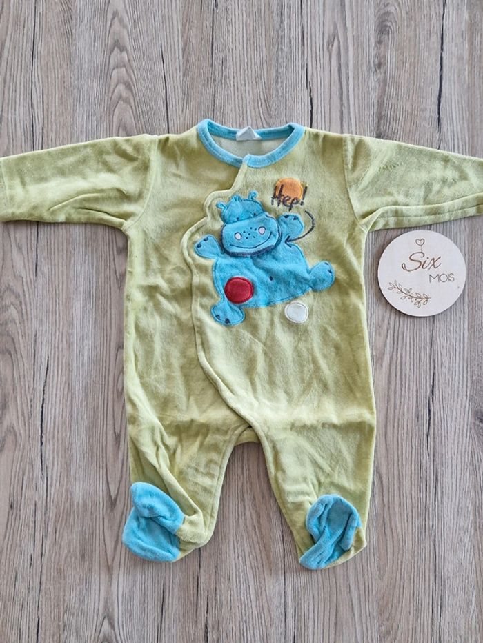 Pyjamas velours bébé garçon 6mois