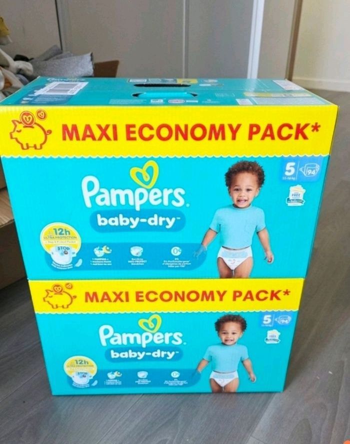 2 cartons Pampers taille 5