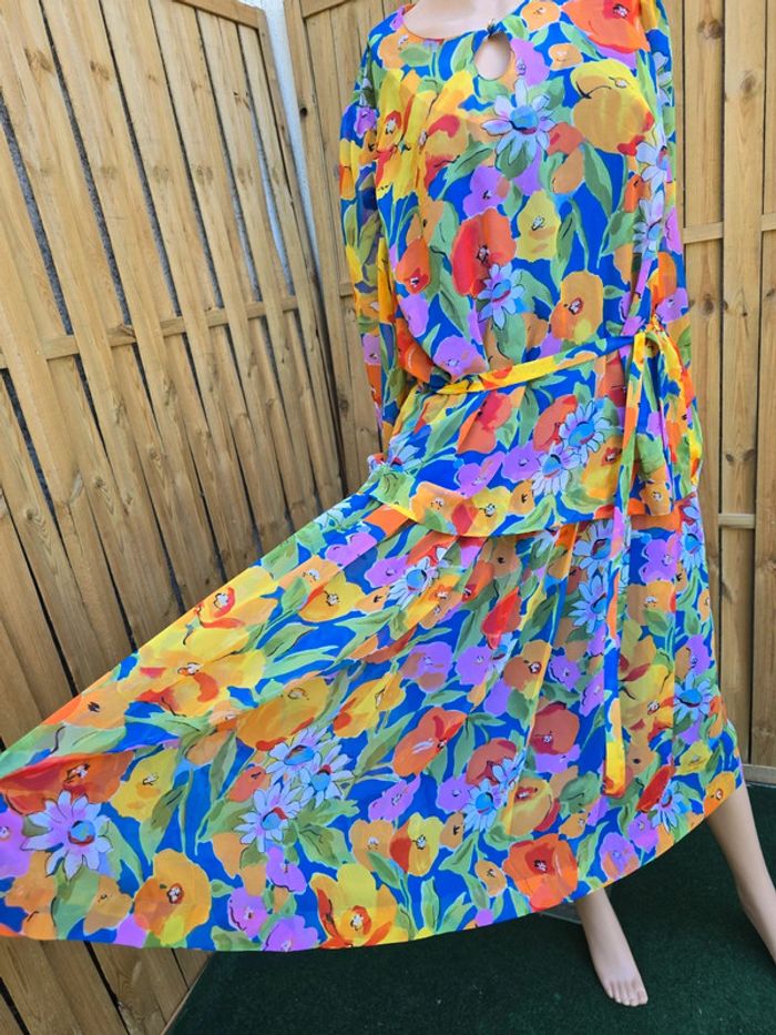 Robe fleurie légère 🍒vintage 80 Paul Mausner🍒taille 42