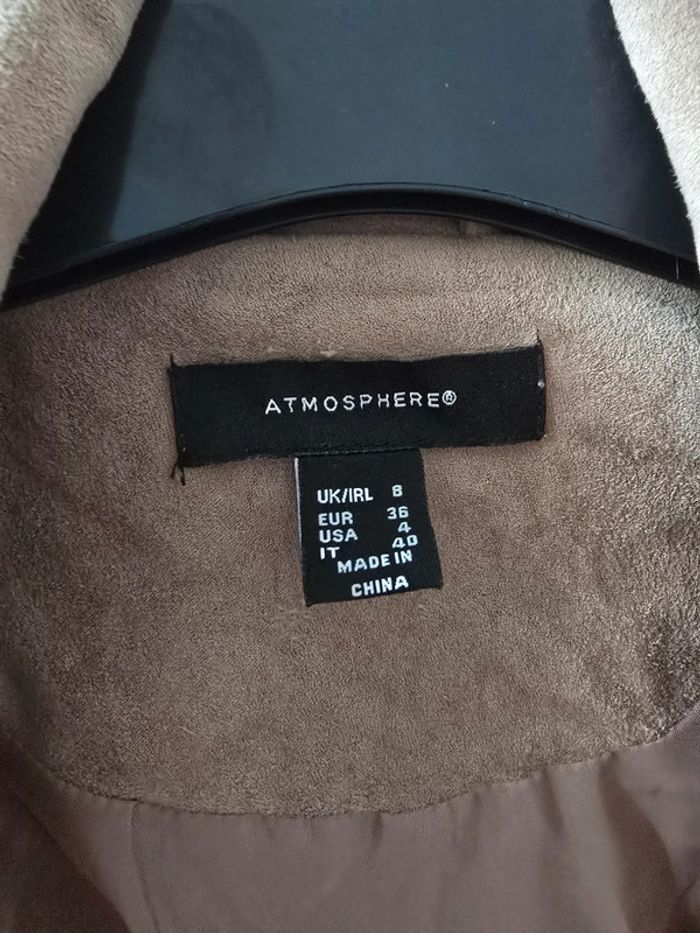 Veste sans manche beige velours - photo numéro 3