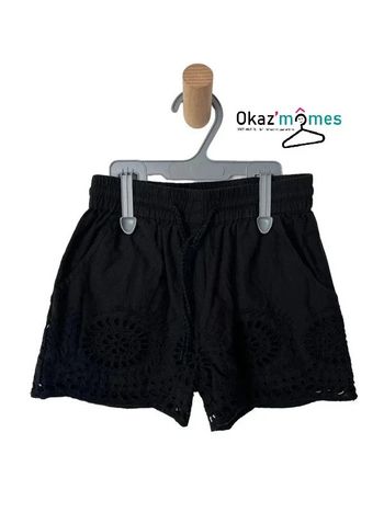 Short noir à broderie ajourée - Monoprix Kids 5 ans