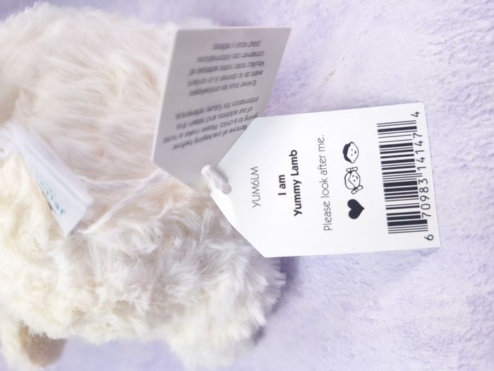 peluche Jellycat agneau retired Yummy Lamb neuf YUM6LM - photo numéro 4