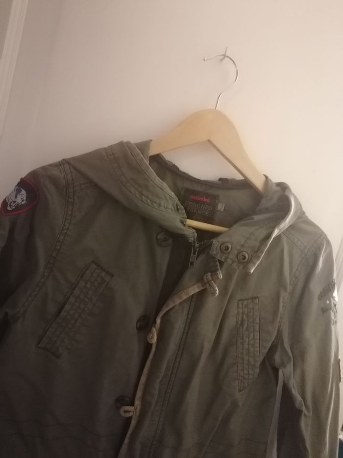 Veste coton légère zippée à capuche garçon 12 ans