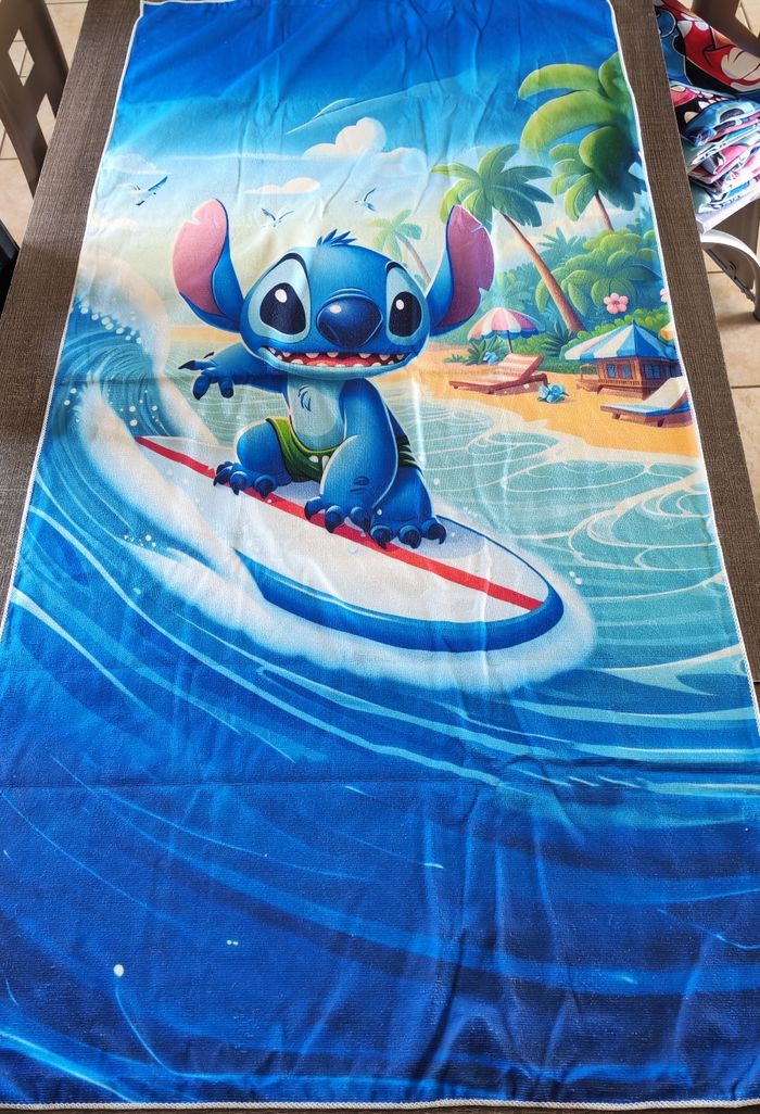 Drap de plage personnalisé stitch - photo numéro 6