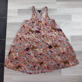 Robe imprimée papillons à bretelles longueur au genoux H&M taille S