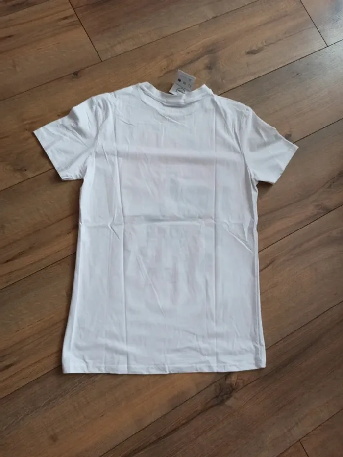 Tee shirt blanc homme manches courtes tête de mort L - photo numéro 3