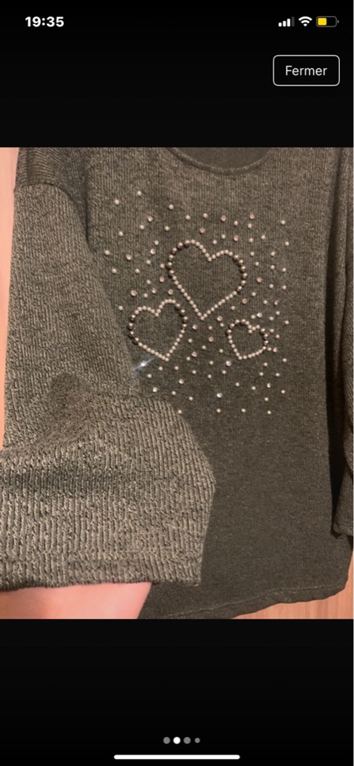 Pull coeur tendance - photo numéro 2