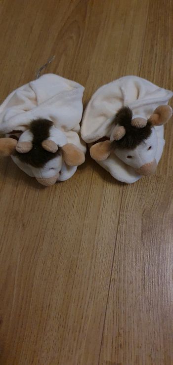 chaussons bebe girafe anna club plush
