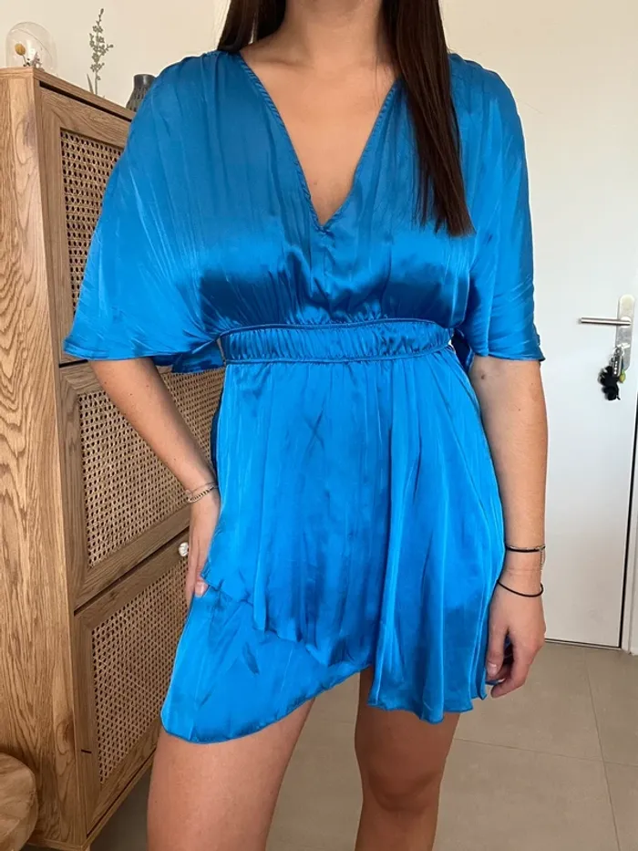 Combi short bleu électrique Zara neuf