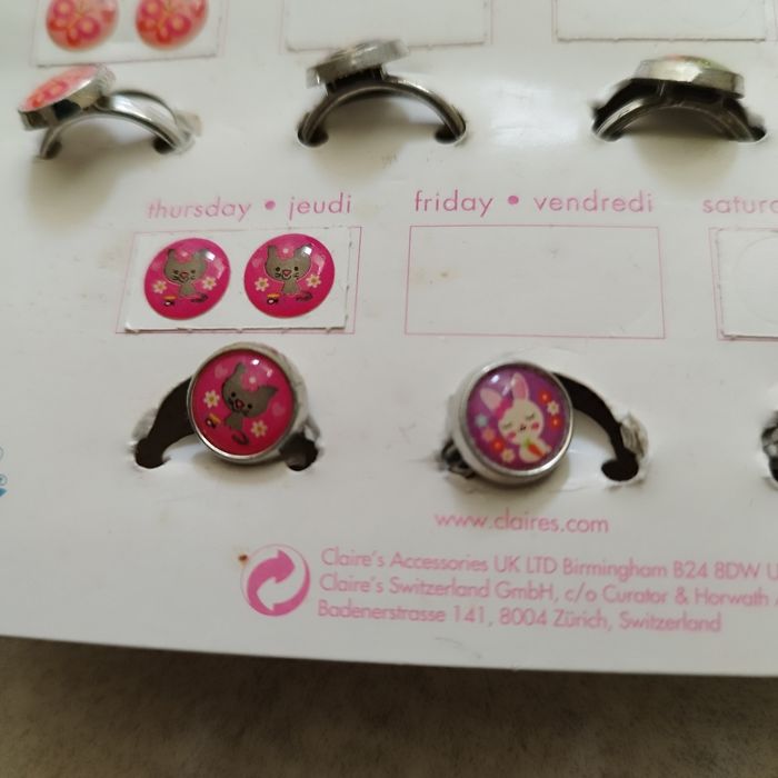 Lot de 7 bagues et 3 paires de boucles d'oreilles enfant - photo numéro 5